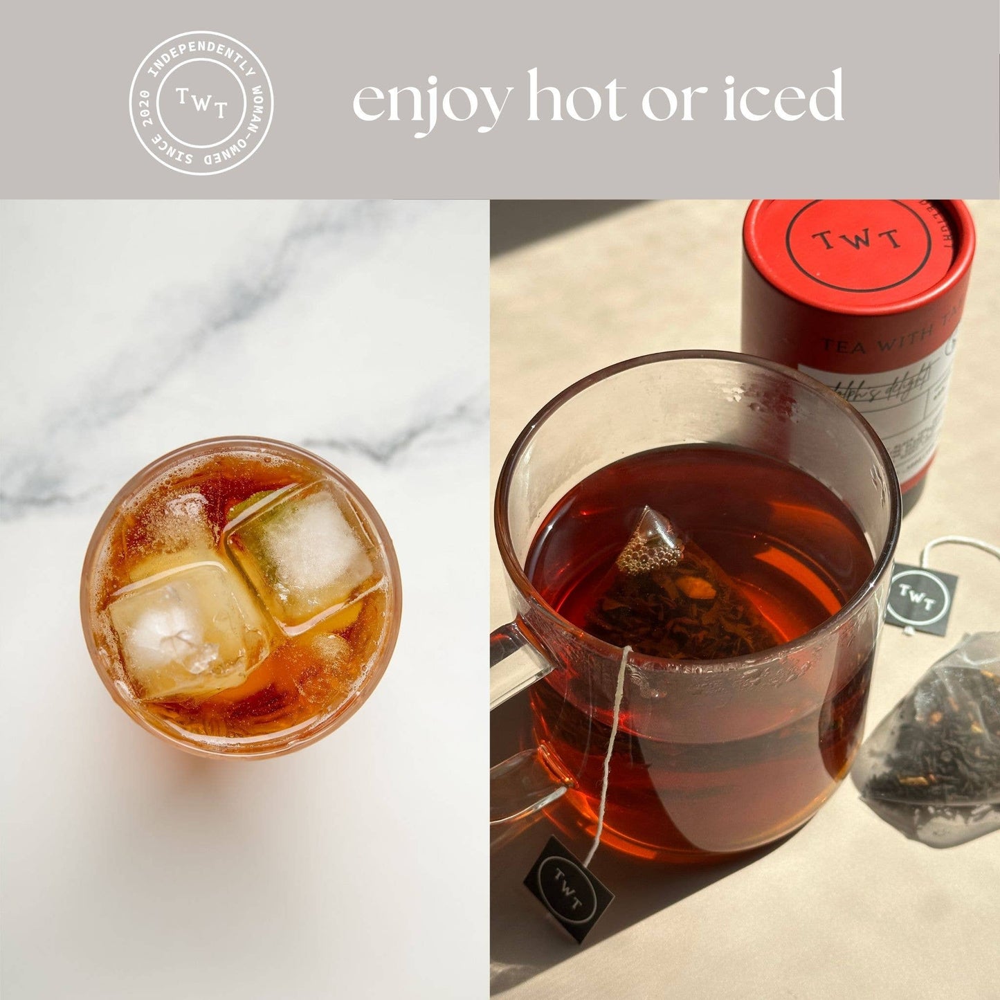 Rudolph's Delight Holiday Mini Tube Gift (5 tea bags)