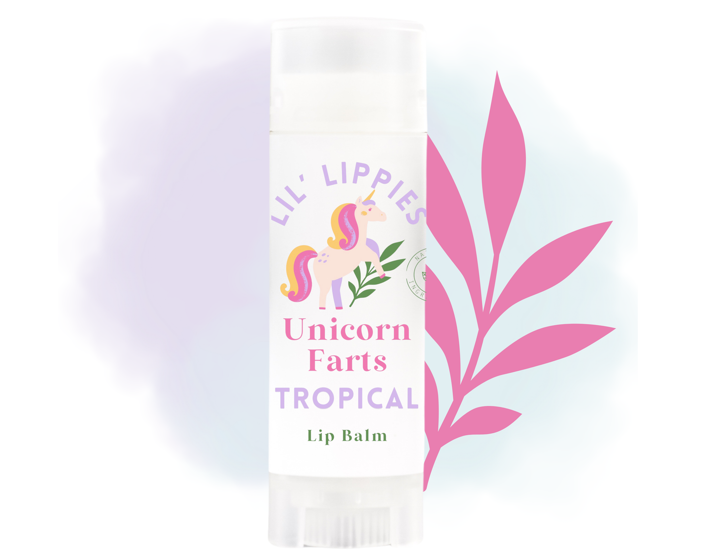 Unicorn Farts Tropical Lip Balm - Lil' Lippies Kids