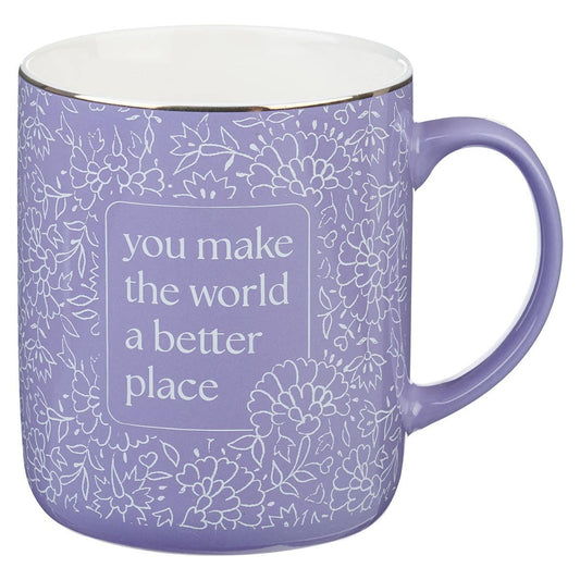 Mug Purple You Make the World A Better Place