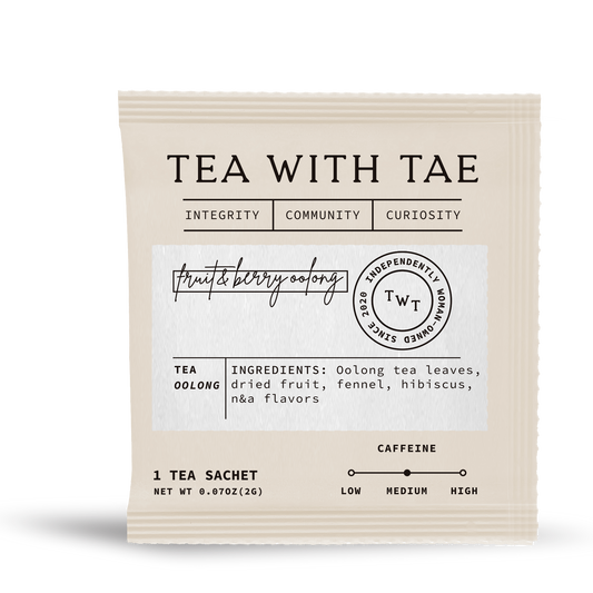 Fruit & Berry Oolong Tea - Individually Wrapped Tea Bag