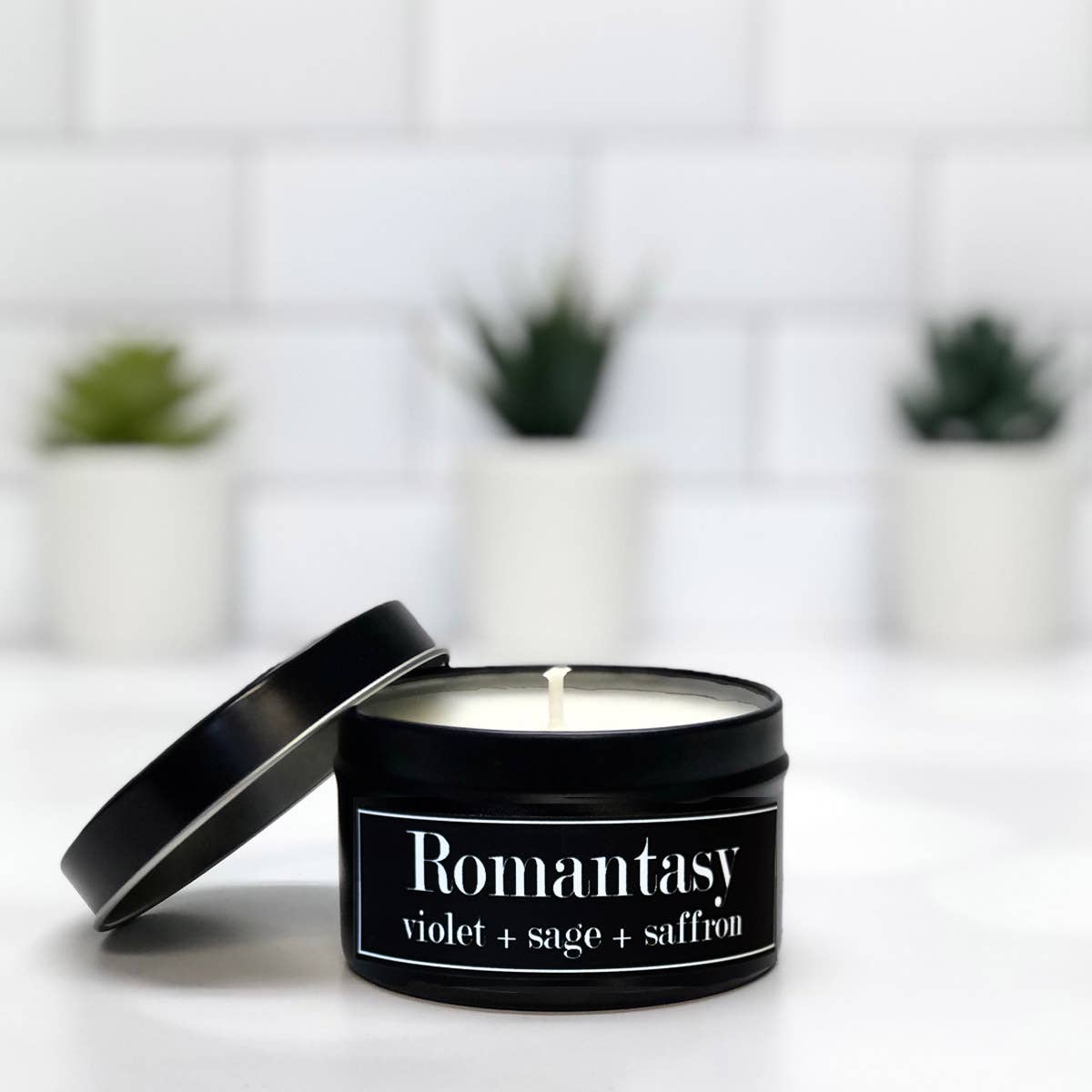 Romantasy 4oz Candle Violet + Sage + Saffron