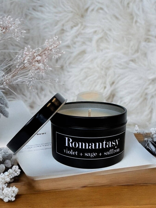 Romantasy 4oz Candle Violet + Sage + Saffron