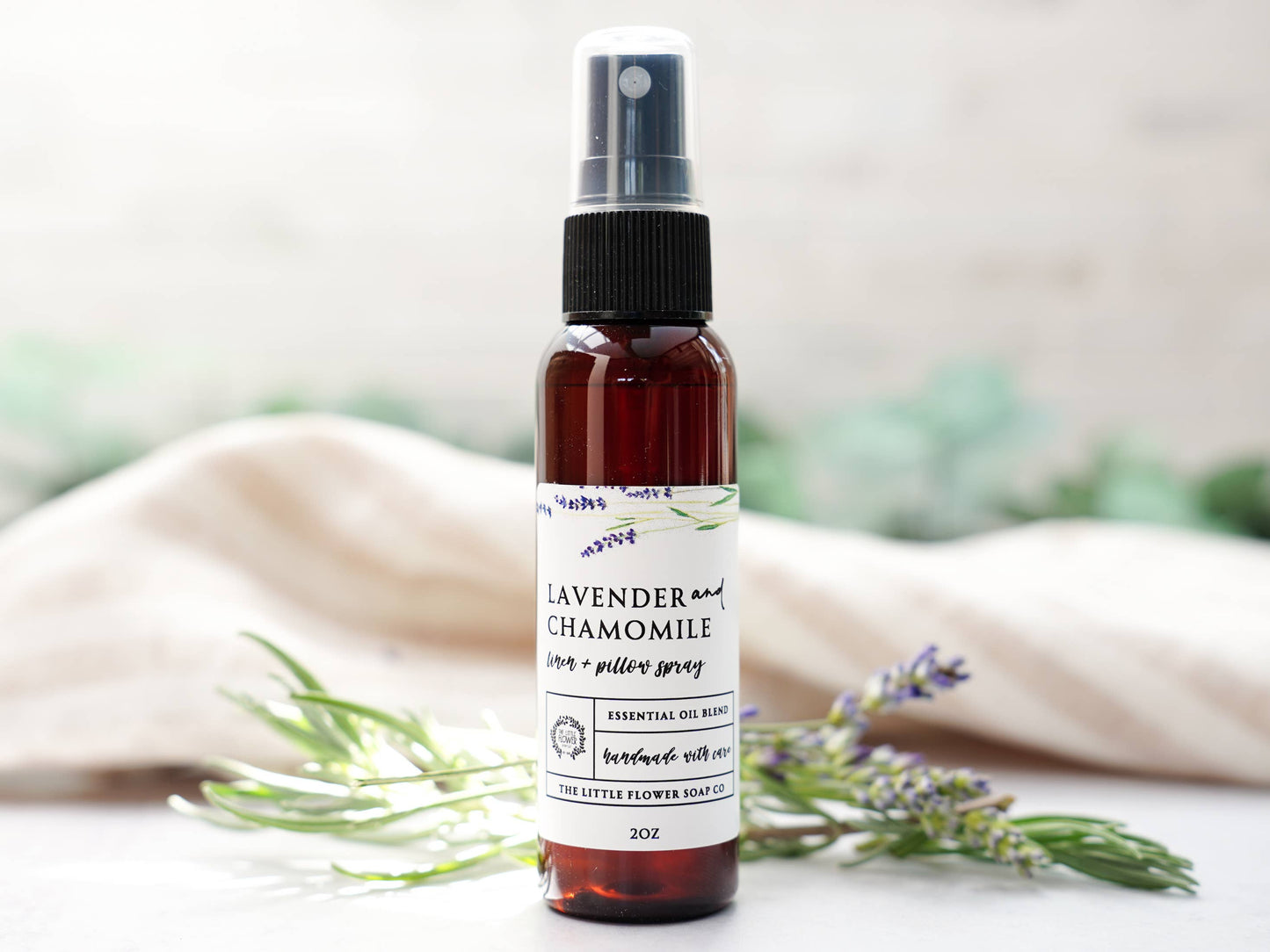 Lavender Chamomile Pillow Mist - Essential Oil Linen Spray