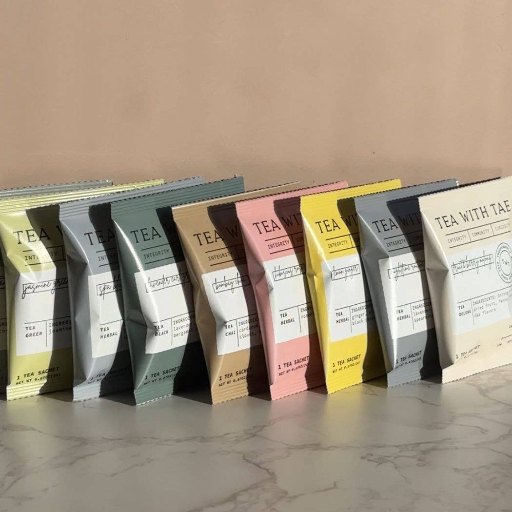 Lemon Ginger Herbal Tea - Individually Wrapped Tea Bag